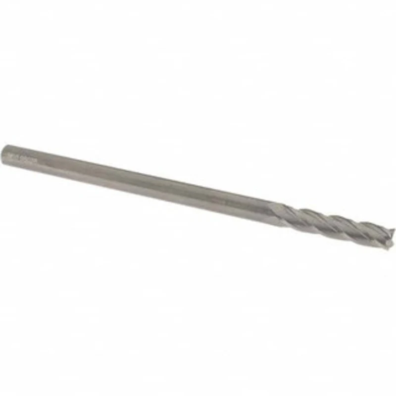 OSG 5/16, 1-1/2 LOC, 5/16 Shank Diam, 6 OAL, 4 Flute, Solid Carbide Square End Mill Single End, Uncoated, Spiral Flut...